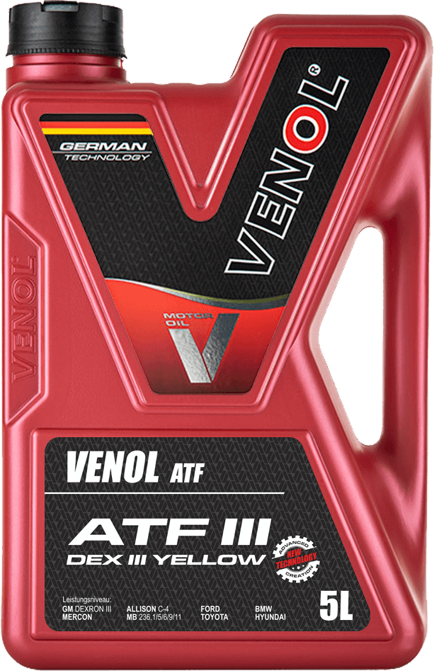 OLEJ_PRZEKŁADNIOWY_VENOL ATF III DEX III YELLOW_5L